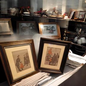 Rare Pair  of Orginal WWI Lithographs 1917 by Joyce Dennys