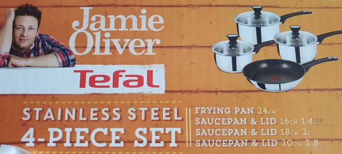 New Jamie Oliver Tefal Pots Pan Set