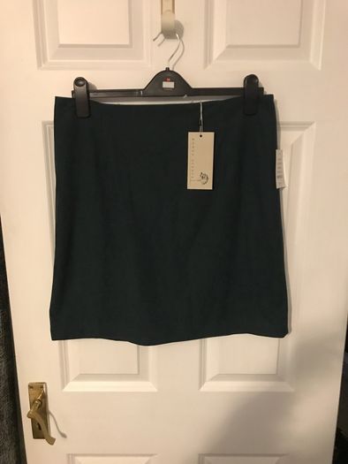 deep green cord skirt rrp E40