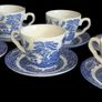 Vintage English Ironstone "Old Willow" Tea Set Image 7