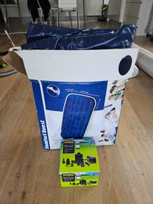 Bestway double airbed with Halfords electric pump EUR20