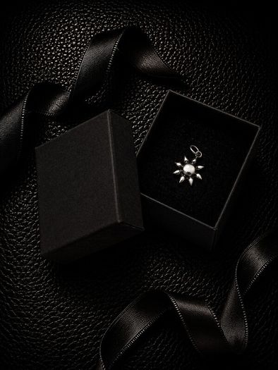 Vintage 925 Sterling Silver Sun Charm