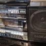 JVC PC-V1J Portable Stereo Boombox from 1987, Made in Japan. Image 7