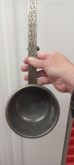 Antique Steel and Brass French ladle large size