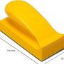Glass Polish 15915 Hand Sanding Block, Hook & Loop Handheld Sanding Pad | 135 x 70 mm Image 3