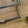 NEW   Double bathroom towel rail in chrome  Approx 2 ft long. See measurements in photos Image 8