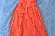 vintage dress orange