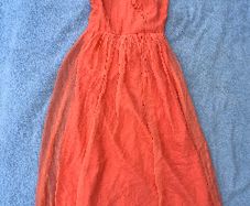 vintage dress orange