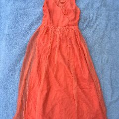 vintage dress orange