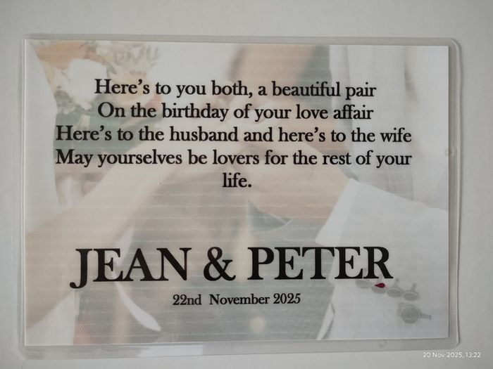 Personalised Wedding pen & keyring set, use to sign register (25331)