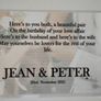 Personalised Wedding pen & keyring set, use to sign register (25331) Image 3