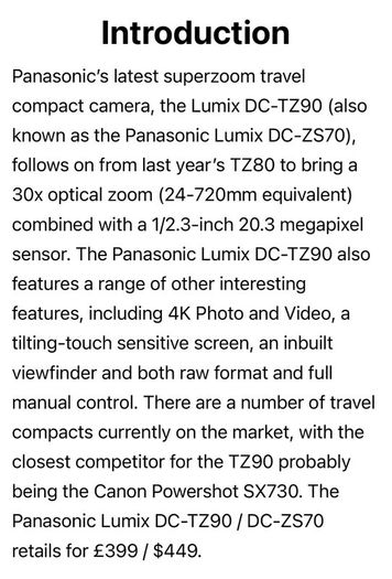 Panasonic Lumix Dc-tz90