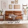 Coffee Tables, Set of 2 Side Tables, Robust Steel Frame, for Living Room, Bedroom, Rustic Brown and Black Image 2