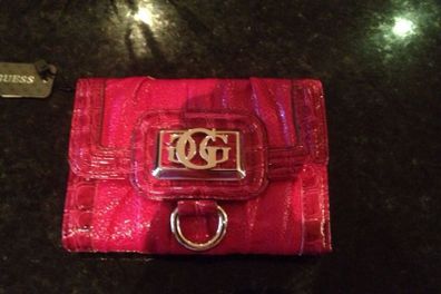 Pink guess wallet