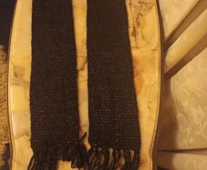 Black Glitter Scarf
