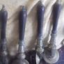 5 antique brass and wood bar pumps Image 4
