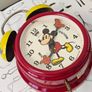 Vintage Bradley Micky Mouse Alarm Clock Mechanical Wind up 1970s Licencesed Disney clock Image 10