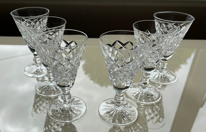 Waterford Glass Vintage Miniature Sherry Glasses Set of 6