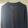 Mens Navy Long Sleeve Polo Shirt Image 5