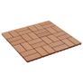 22 pcs Decking Tiles 30x30 cm 2 sqm WPC Teak Colour Image 2
