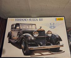 Vintage Heller Hispano Suiza K6 Model Car Kit Unassembled 1:24