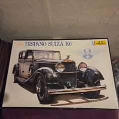 Vintage Heller Hispano Suiza K6 Model Car Kit Unassembled 1:24