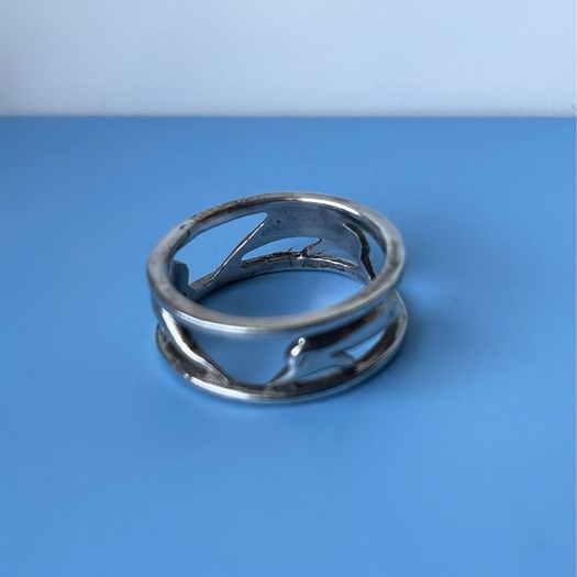 Silver dolphins set (ring and necklace)