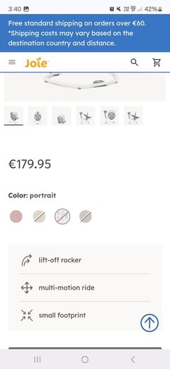joie serina 2in1 swing and rocker
