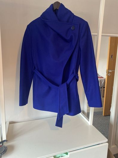 Ted Baker - Lorili Short Wrap Coat - Purple Blue - Size 3