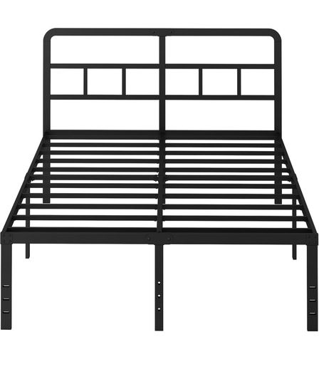 King Size Bed Frame 5ft with Curved Headboard, Heavy Duty