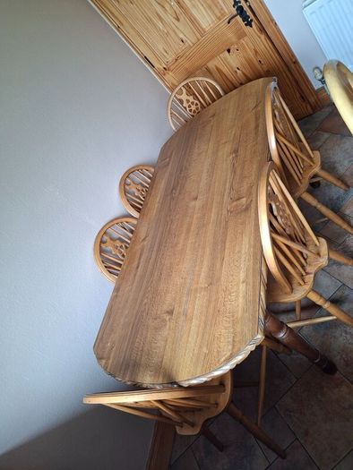 Kitchen teak table and chairs