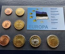 Estonia Euro Probe Essai coins set 2006  Eesti euro Prototype Specimen
