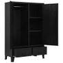Wardrobe Industrial Black 90x40x140 cm Steel Image 3