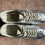 M&S silver leather sneakers, new, uk 4 Image 8