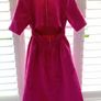 Designer made dress v neck off the shoulder. Image 2