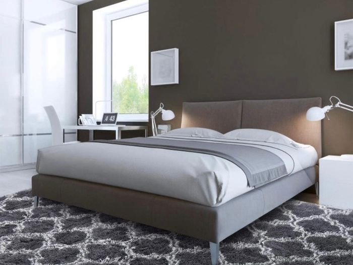 Luxury Velvet Shag Area Rug Modern Indoor Plush Fluffy Rugs, Extra Soft and Comfy Carpet, Geometric Moroccan Rugs for Bedroom Living Room Girls Kids Nursery, 5x8 Feet Dark Grey/White MULTIPLE COLOURS AVAILABLE (FREE POSTAGE)