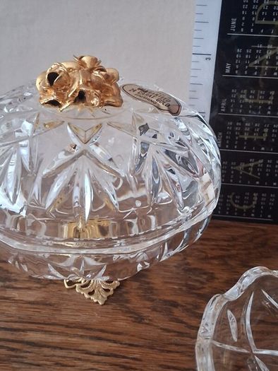 Vintage Killarney Irish Crystal Trinket/Vanity Set