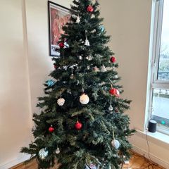christmas tree and decorations