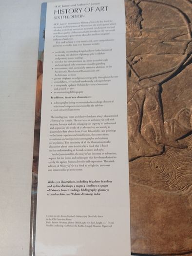 History of Art - Sixth Edition by H.W. Janson & Anthony F. Janson