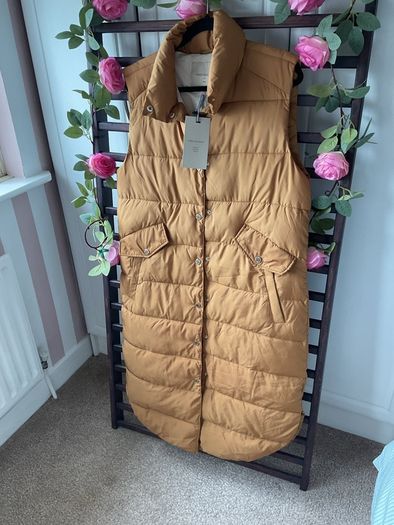 gilet Bnwt Freequent brand mustard gilet size small