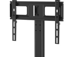Universal Table Top Pedestal TV Stand for 26''-55'' LCD LED TVs, Height Adjustable TV Base Stand with Tempered Glass Base, Cable Management, Holds 45 KG & Max. VESA 400x400mm