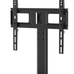 Universal Table Top Pedestal TV Stand for 26''-55'' LCD LED TVs, Height Adjustable TV Base Stand with Tempered Glass Base, Cable Management, Holds 45 KG & Max. VESA 400x400mm