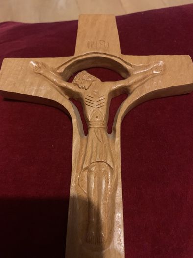 Vintage Carved Wooden Cross