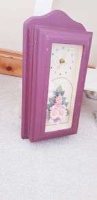 Wooden Key Holder & Clock