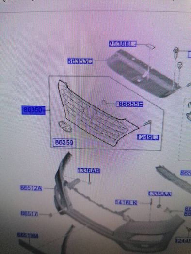 Hyundai Tucson Main Grille