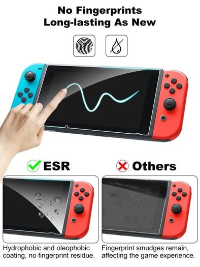 Nintendo Switch Console Screen Protector Cover Premium Tempered Glass 9H