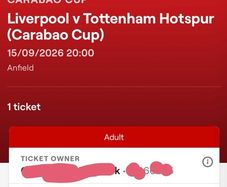 Liverpool ticket