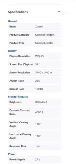 Large gaming monitor - New in Box