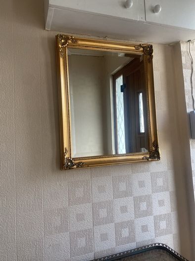 hall table and mirror
