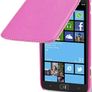 New Samsung Ativ S I8750 Premium Pu Leather Flip Case Cover Black / Red / White Image 2